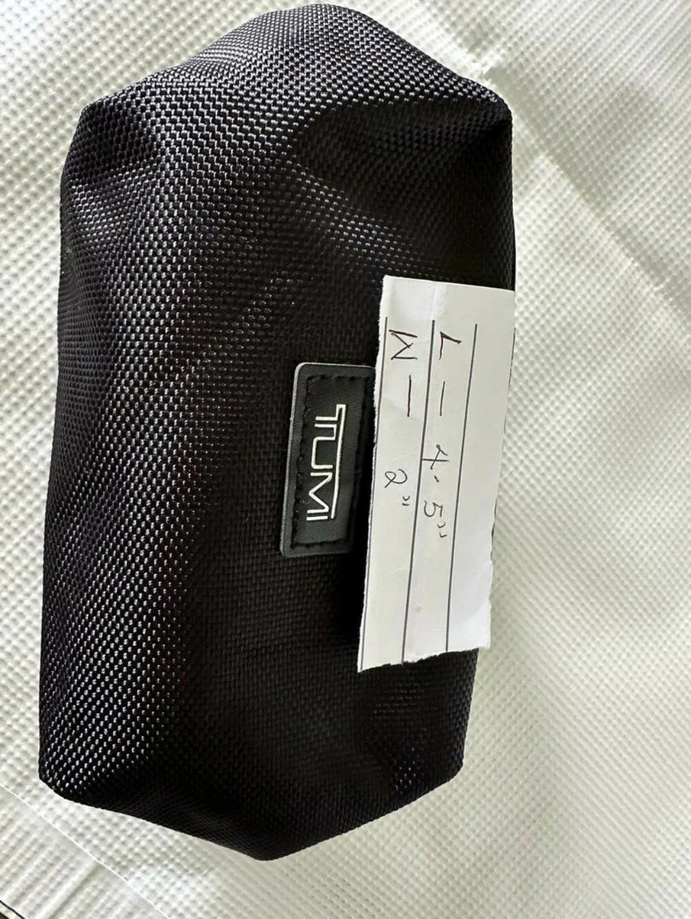 Delta Airlines Tumi Amenity Kit - Black Nylon Dopp-style Case